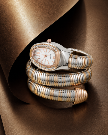 Eternal Bling Serpentine Wrap Around Watch