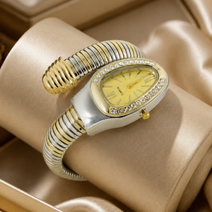 Eternal Bling white Serpentine Wrap Around  bracelet Watch