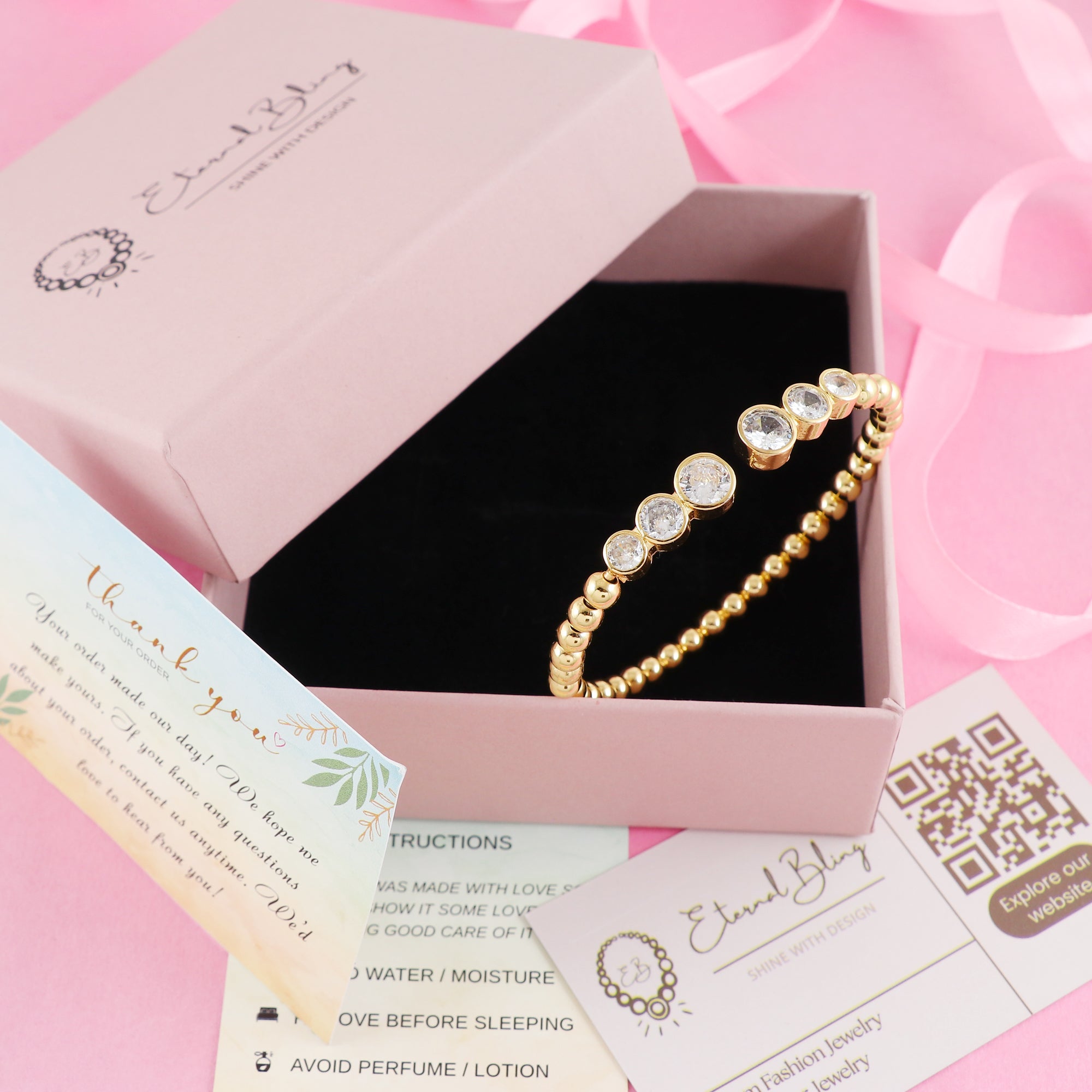 Eternal Bling Beads Designer Kada