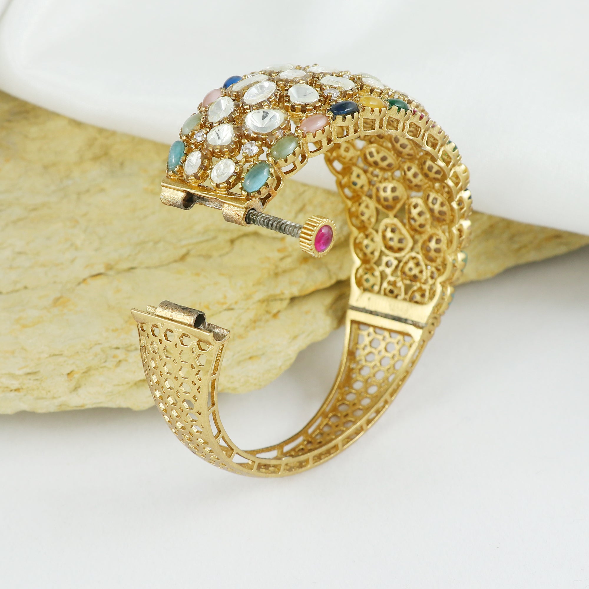 Eternal Bling Polki Colorful Kada