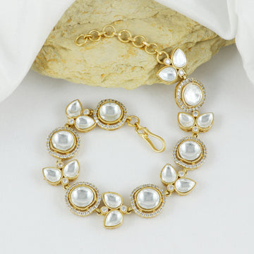 Eternal Bling AD Polki Designer Adjustable Bracelet