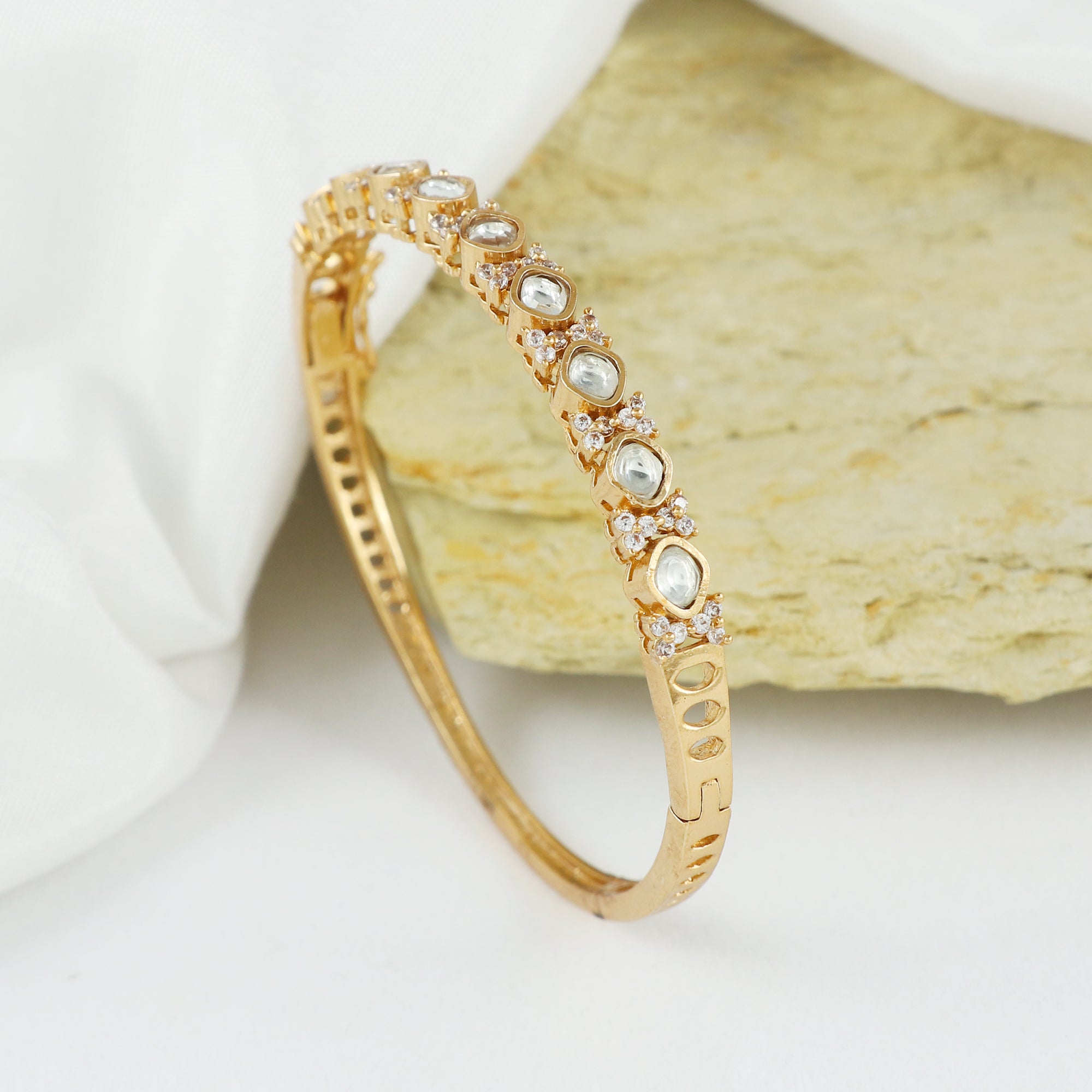 Eternal Bling AD Polki Designer Sleek Kada