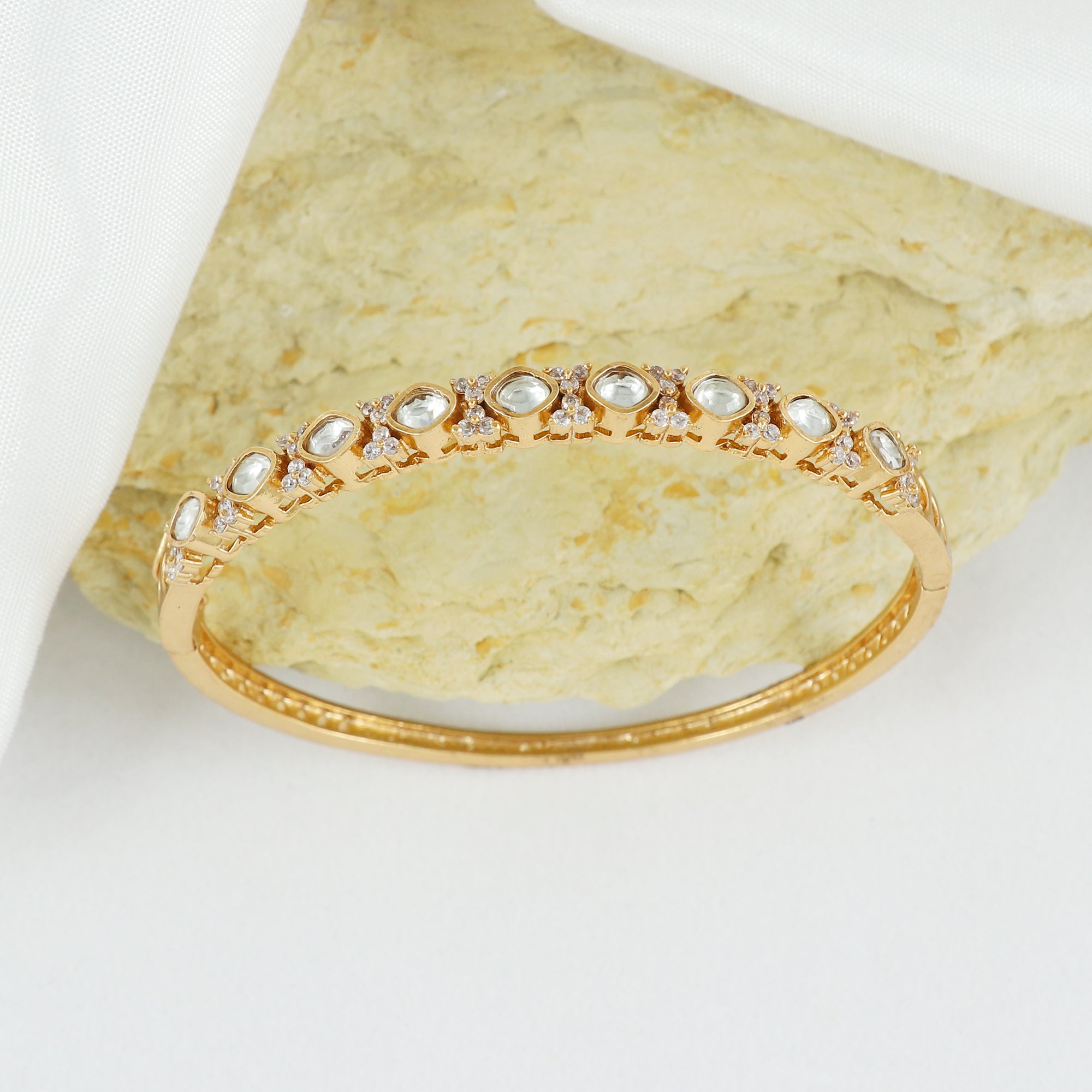 Eternal Bling AD Polki Designer Sleek Kada