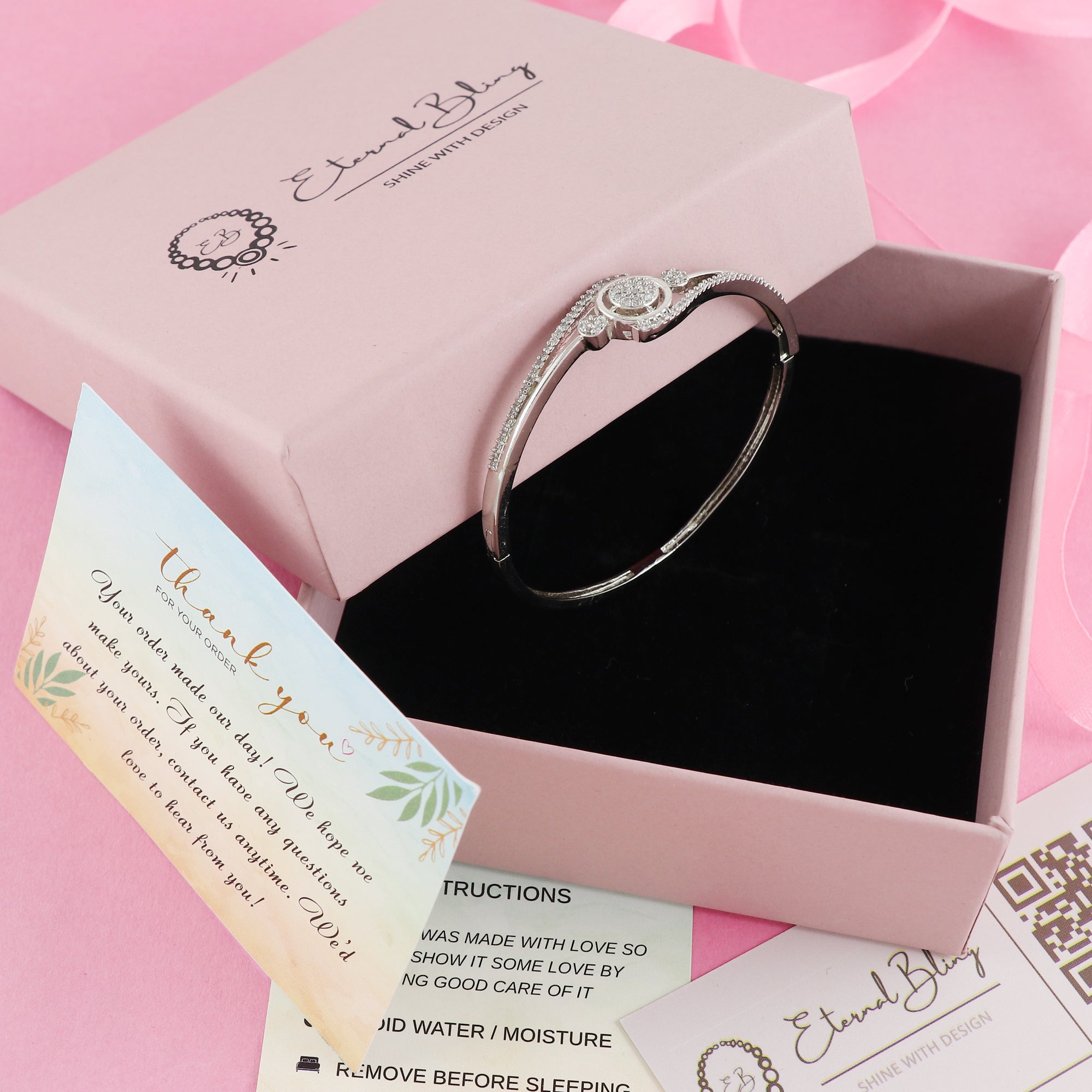 Eternal Bling Designer AD Sleek Bracelet