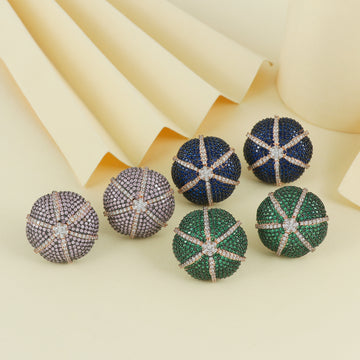 Eternal Bling Unique AD Circle Studs