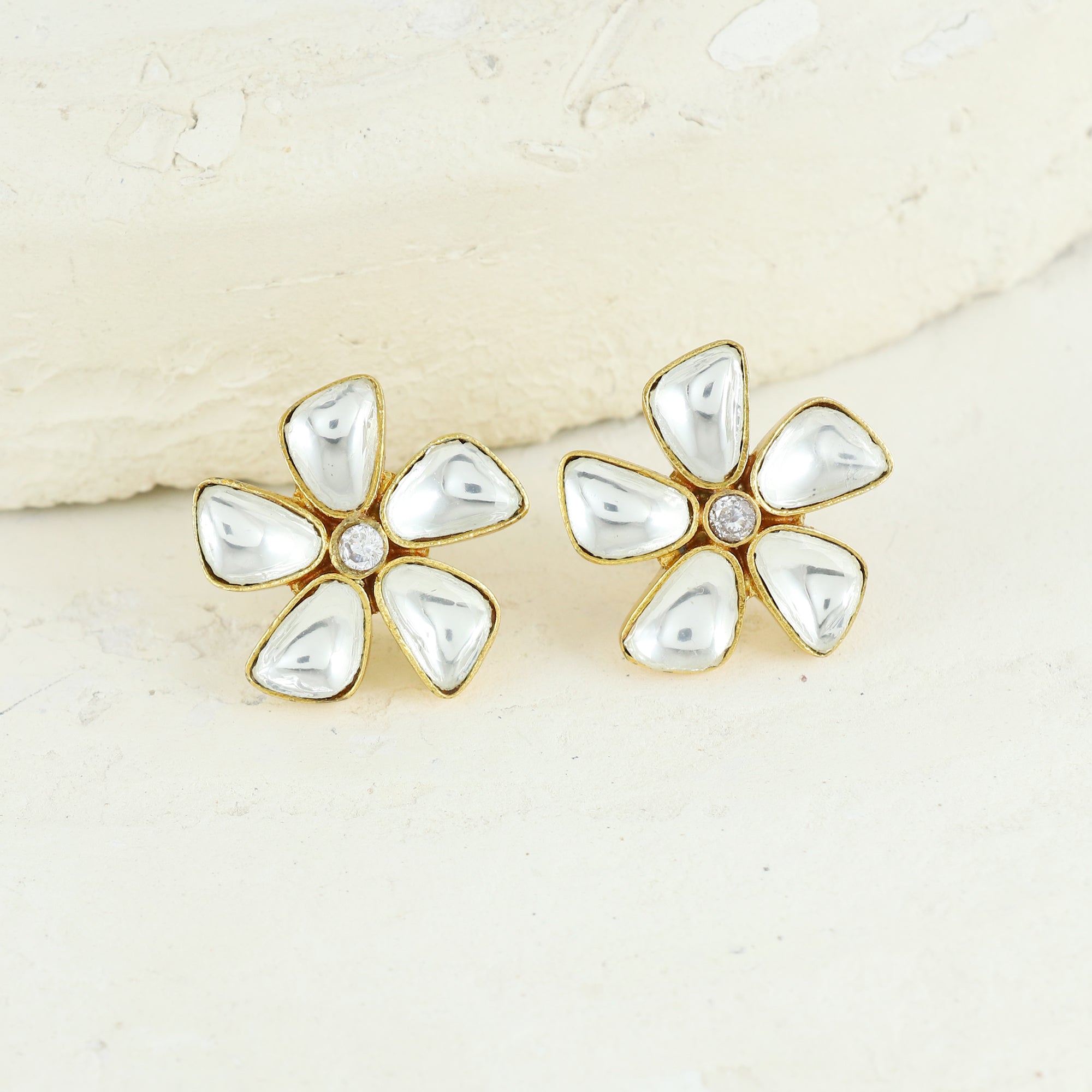 Eternal Bling Polki Flower Studs
