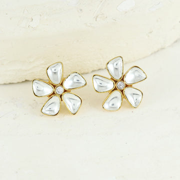 Eternal Bling Polki Flower Studs