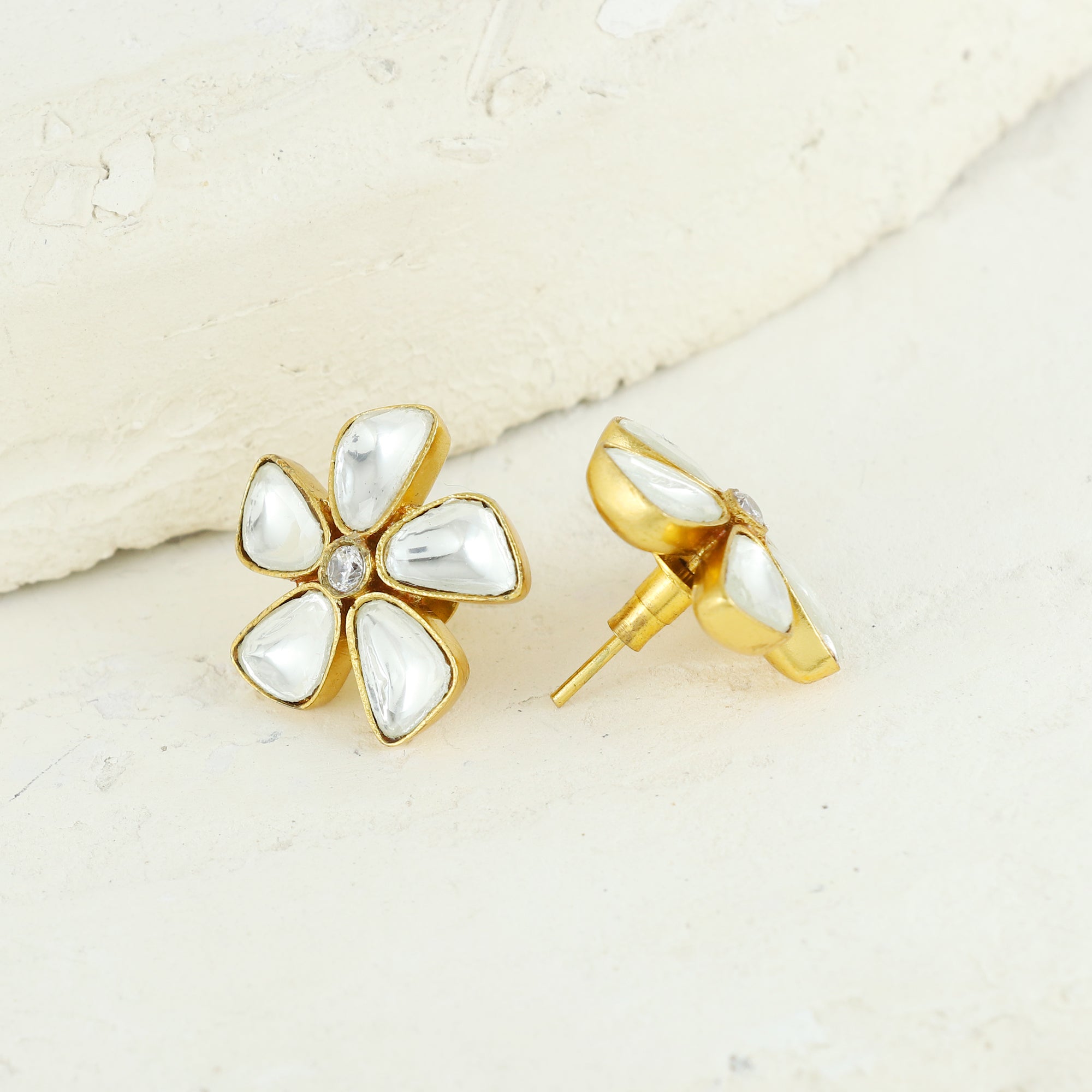 Eternal Bling Polki Flower Studs
