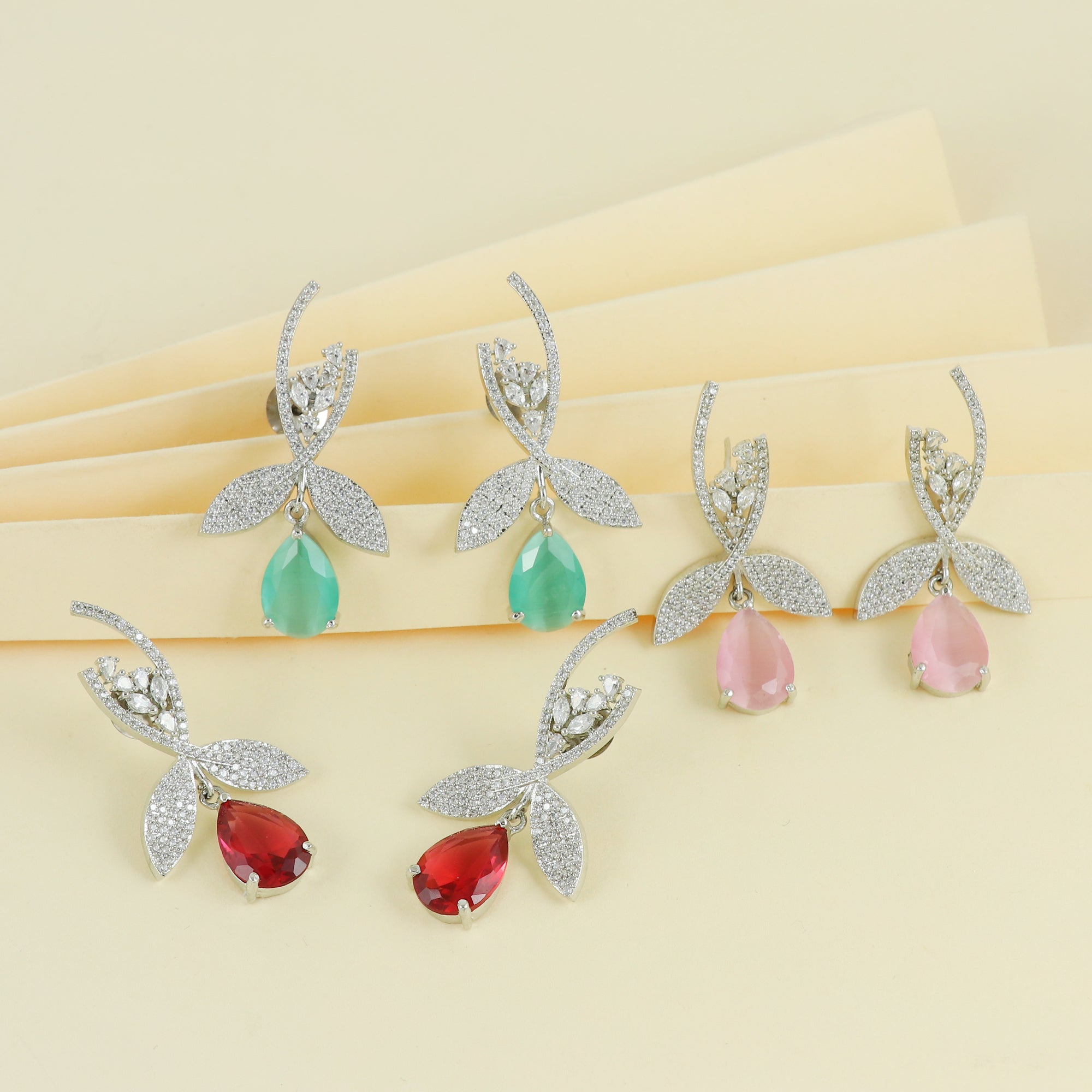 Eternal Bling Designer AD Drop Hanging earrings