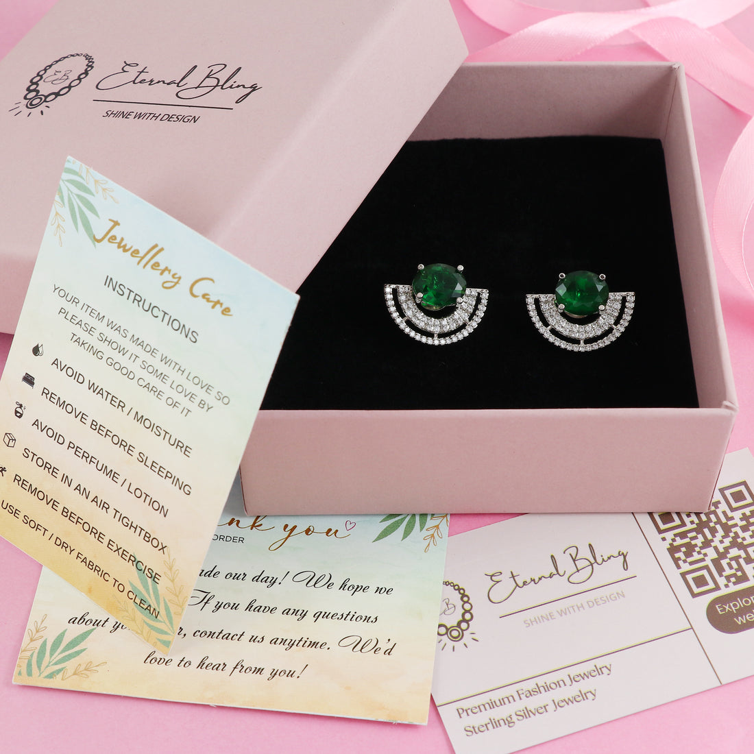 Eternal Bling Ruby AD Studs with Multicolor Options