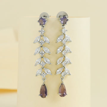 Eternal Bling Purple AD Hanging earring