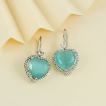 Eternal Bling Heart Shaped AD Earring