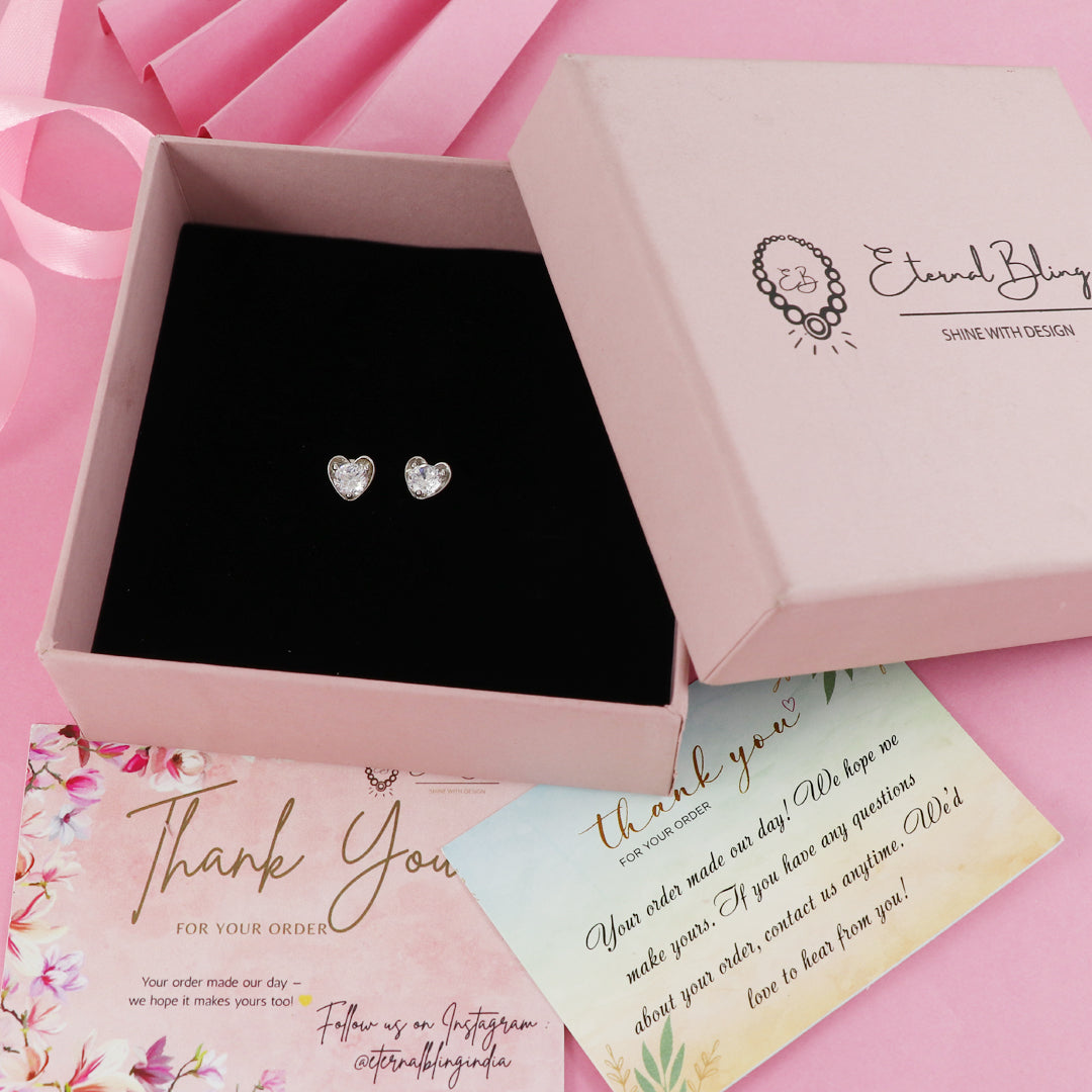 Eternal Bling Sterling Silver Heart and Arrow Heart Tops