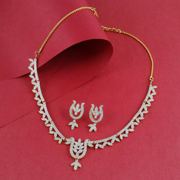 Eternal Bling Star Designer AD Necklace set