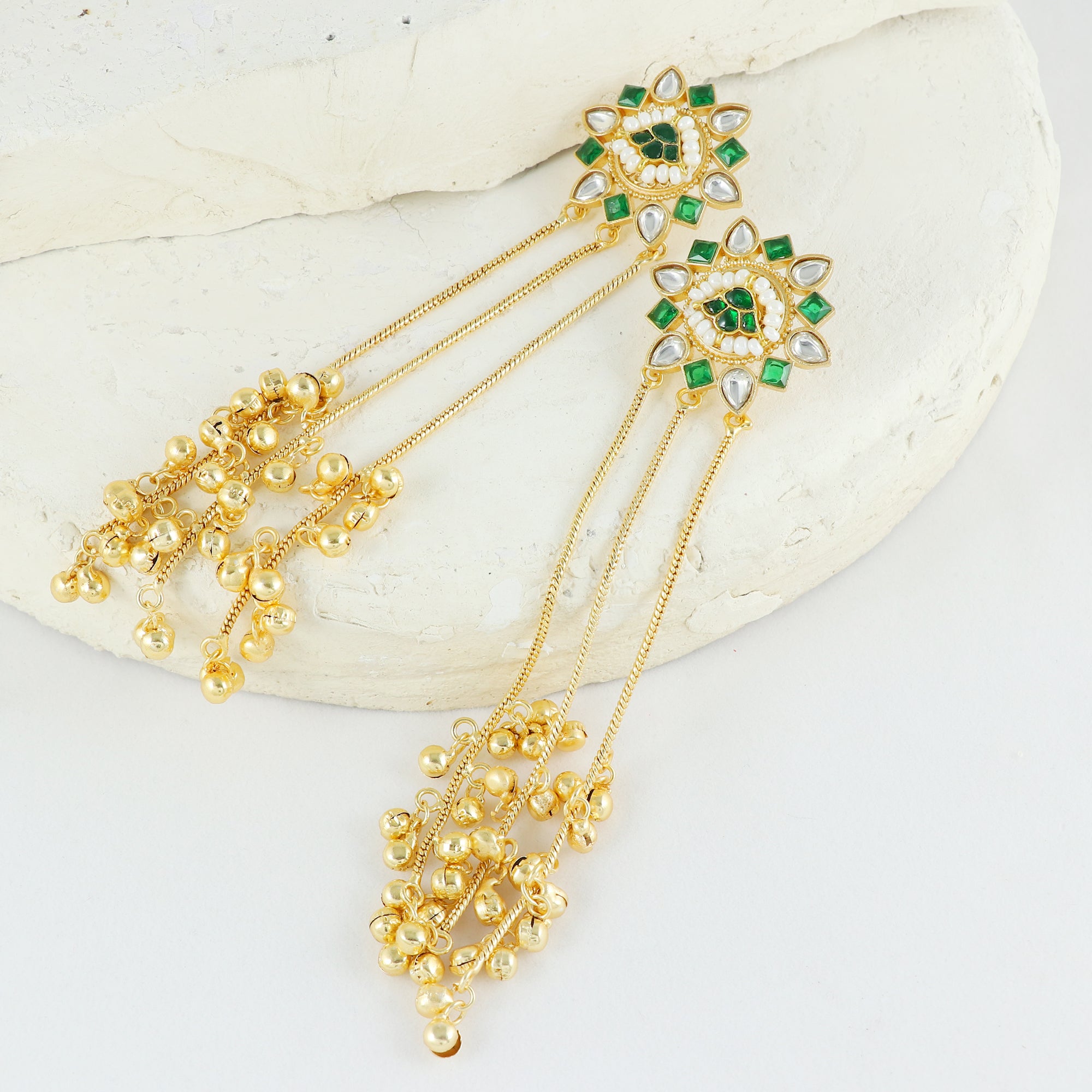 Eternal Bling Flower Kashmiri Earring