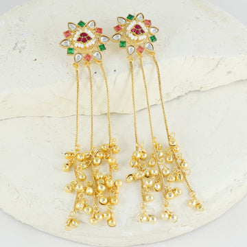 Eternal Bling Flower Kashmiri Earring