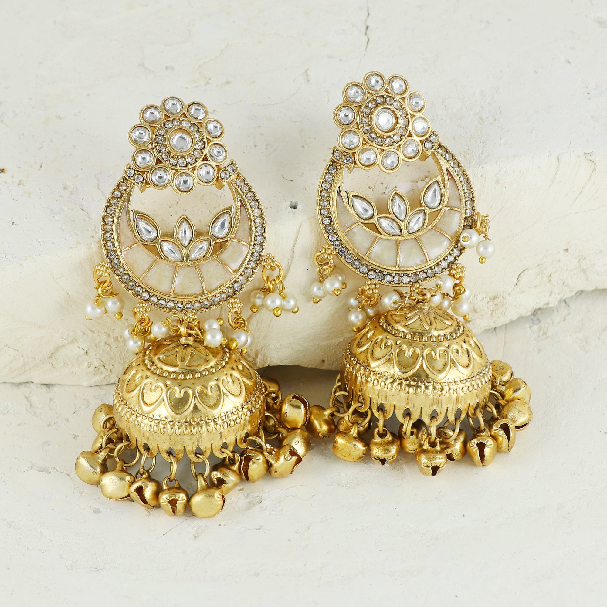 Eternal Bling Chaand Bali Jhumkis