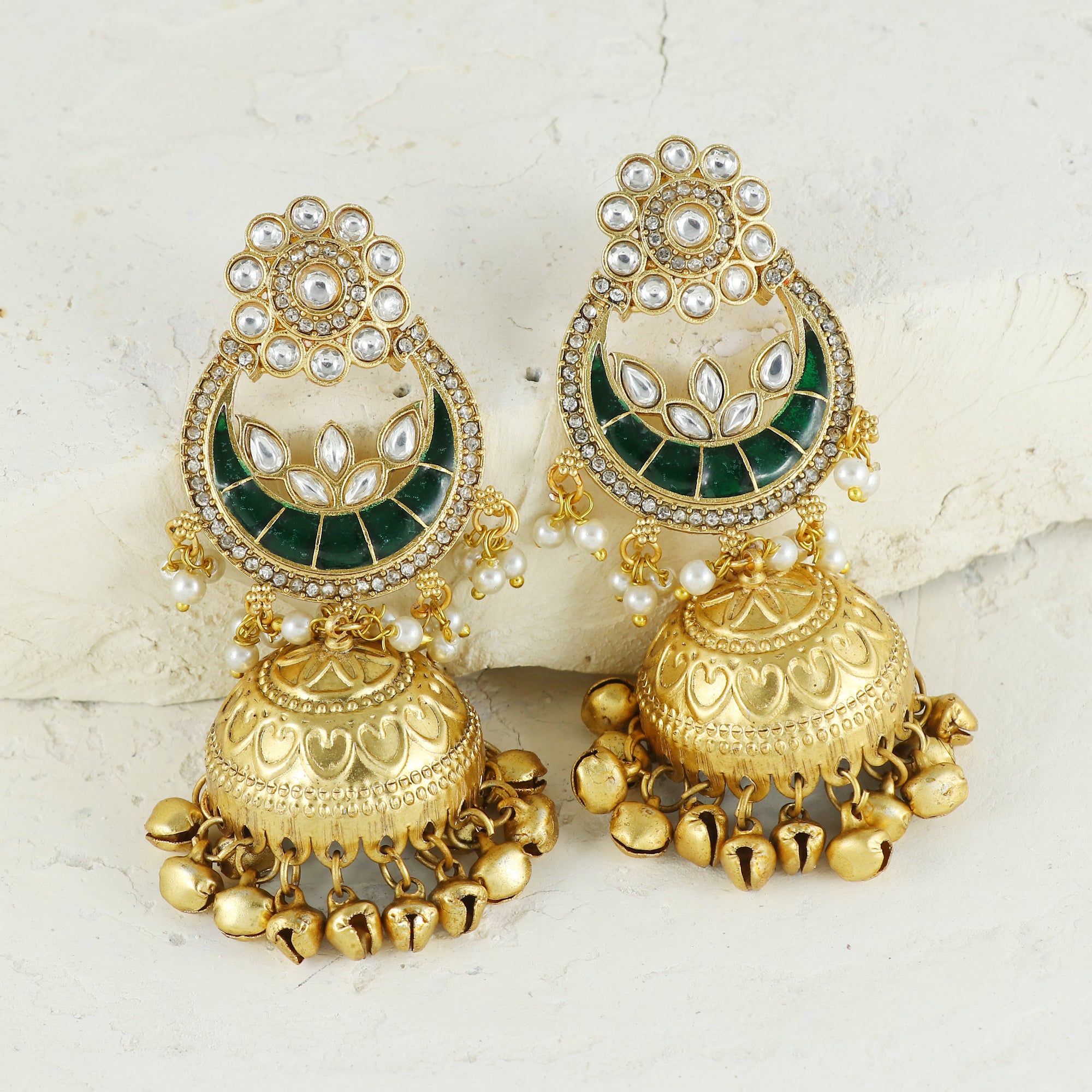 Eternal Bling Chaand Bali Jhumkis