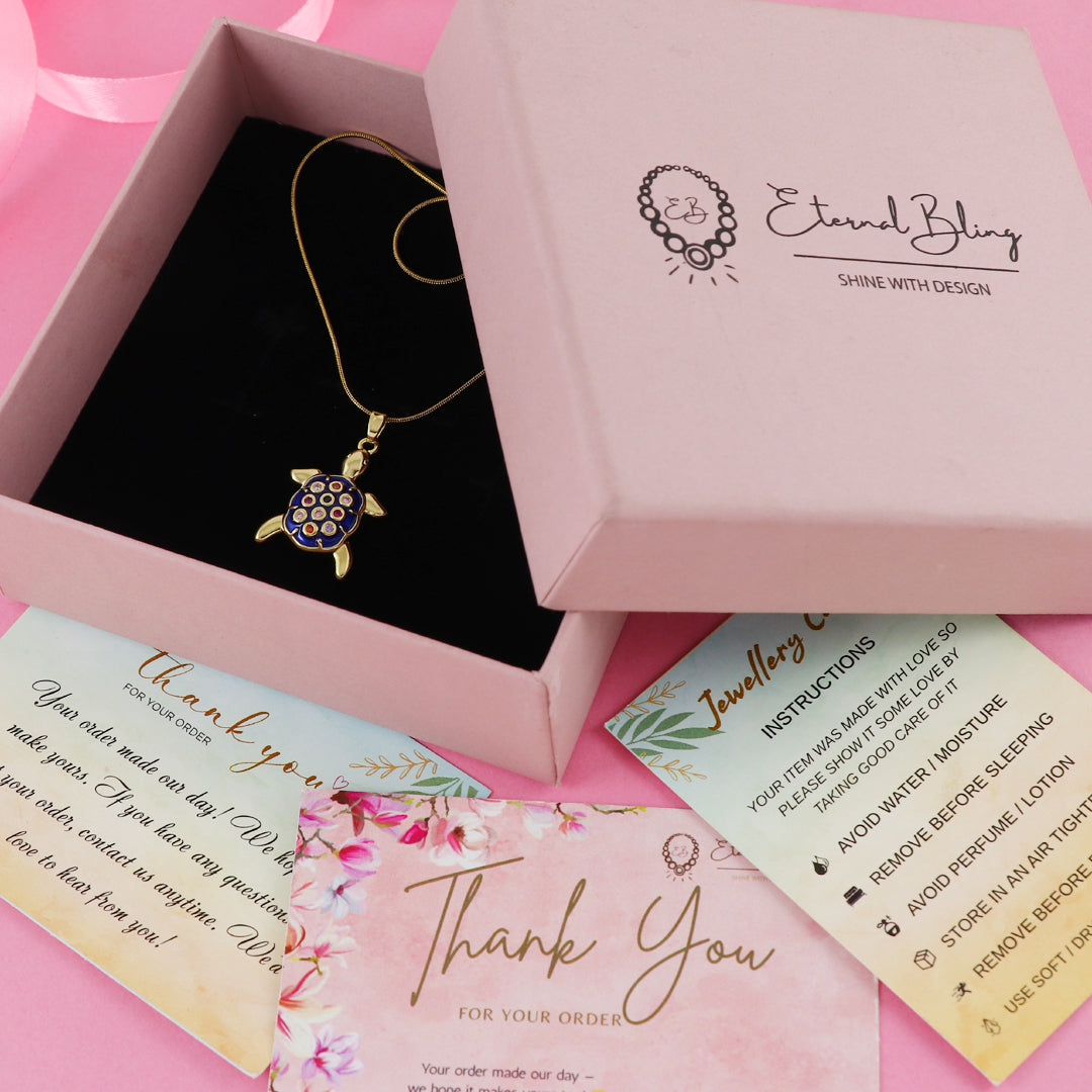 Eternal Bling Tortoise Pendant