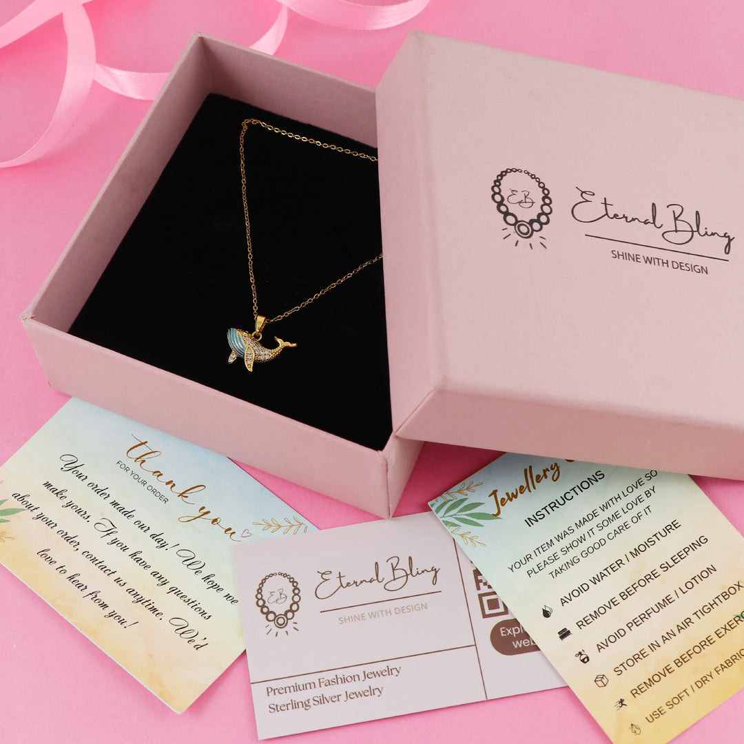 Eternal Bling Crystal Dolphin pendant