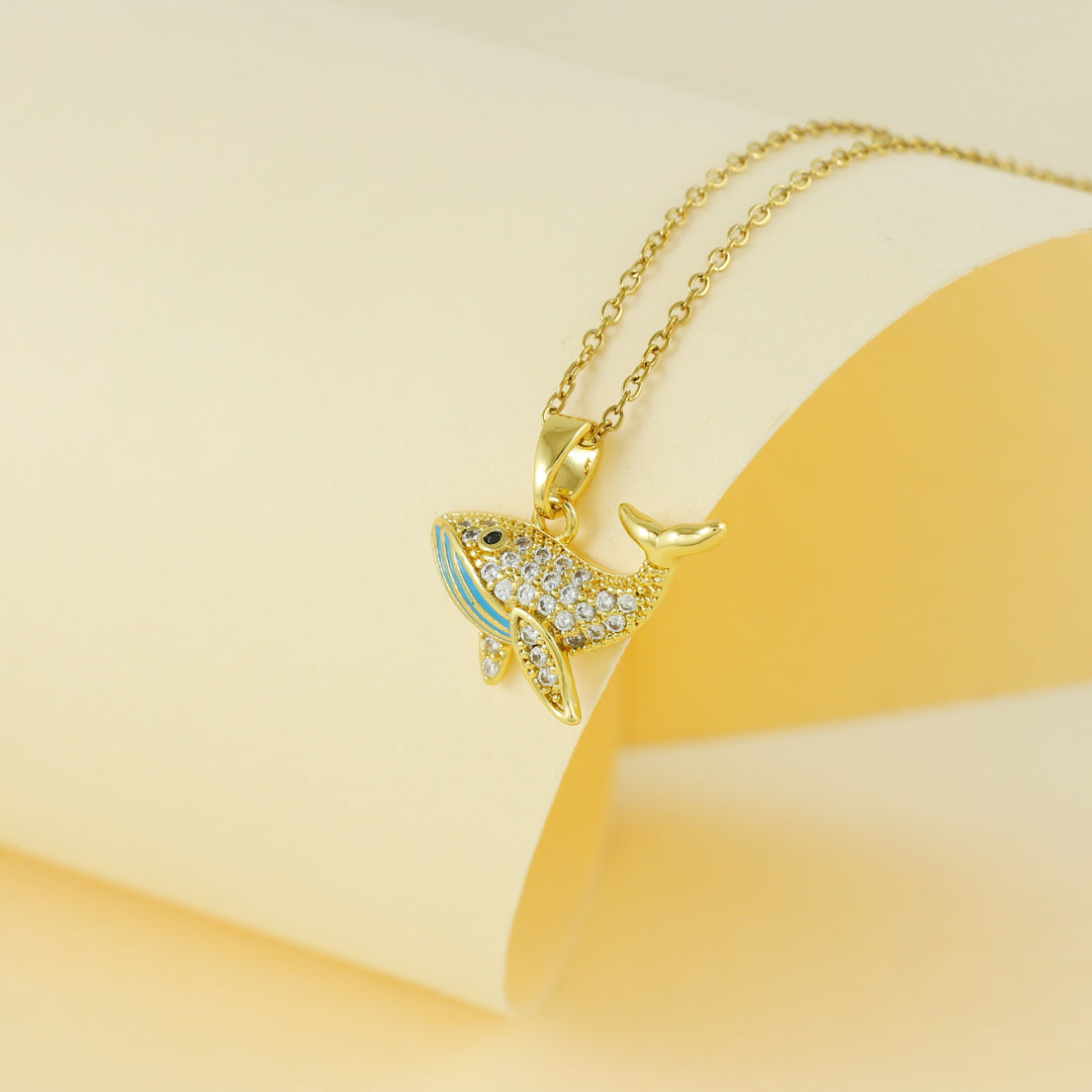 Eternal Bling Crystal Dolphin pendant