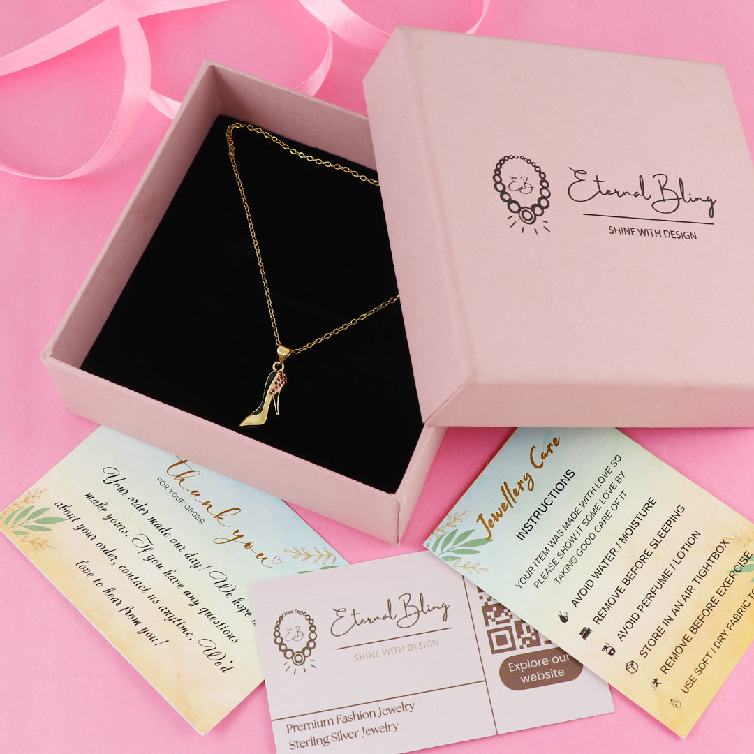 Eternal Bling Cindrella Shoe Pendant