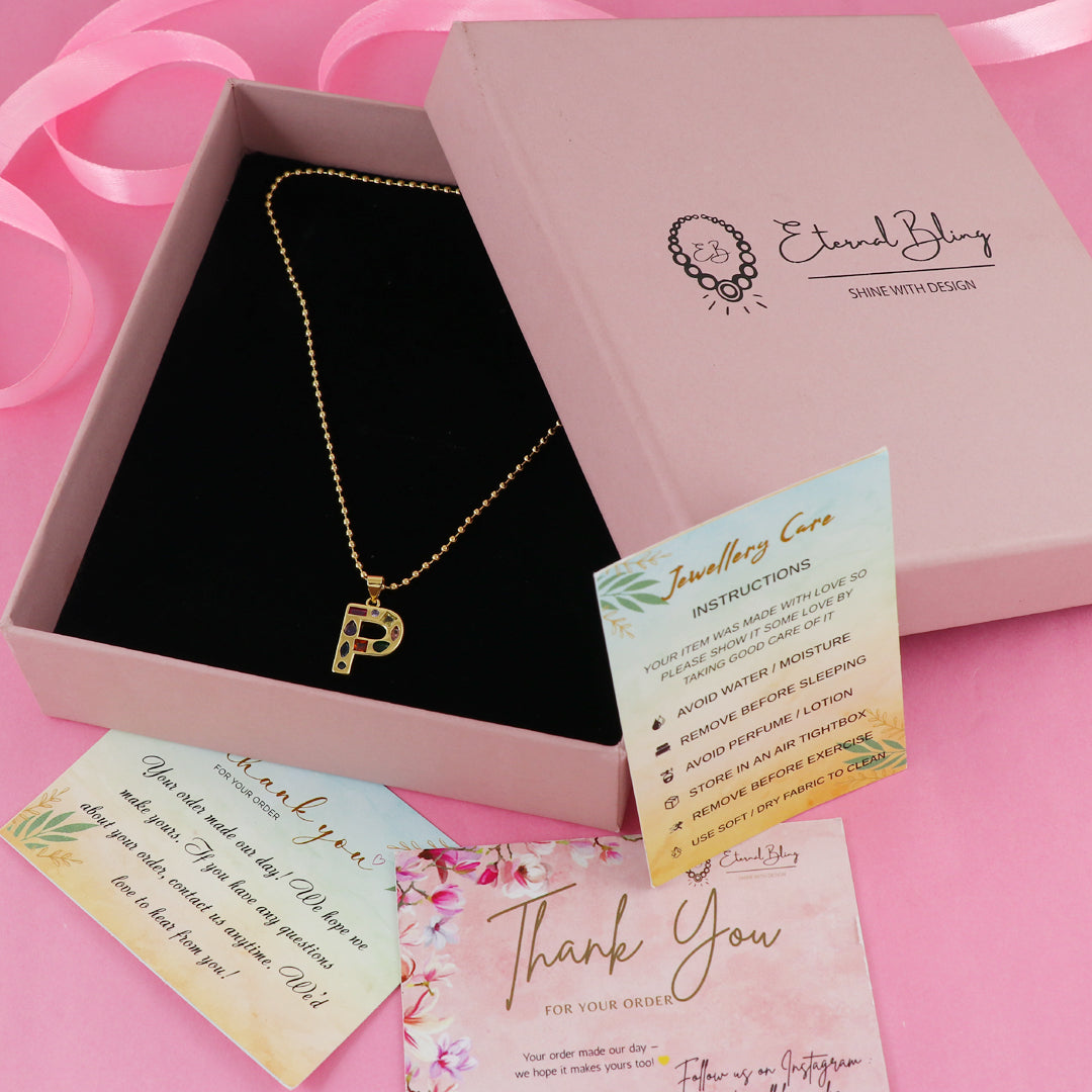 Eternal Bling Multicolor P pendant