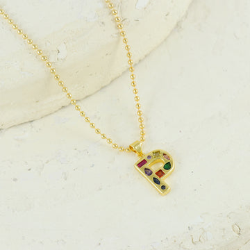 Eternal Bling Multicolor P pendant