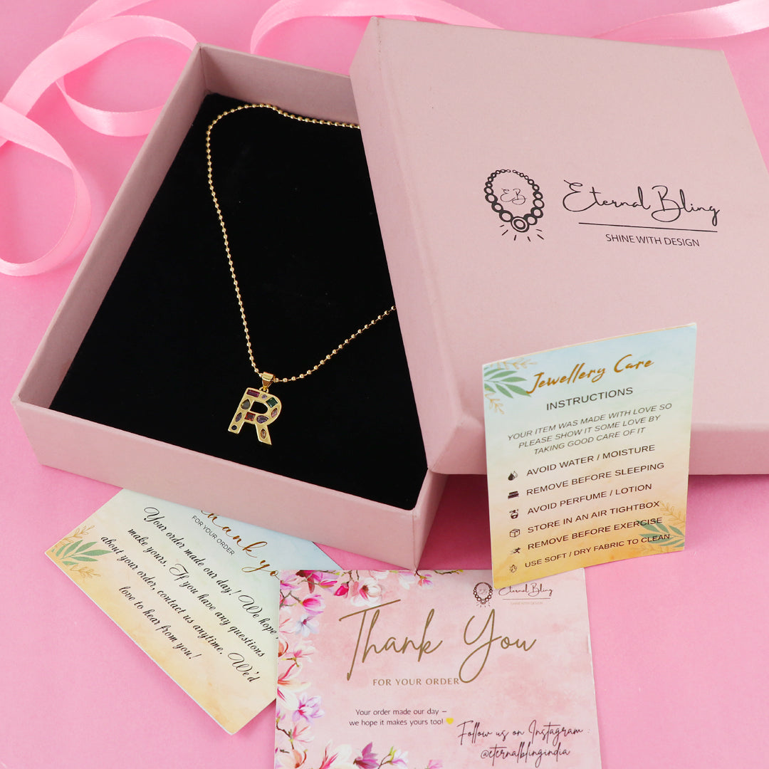 Eternal Bling Multicolor R Pendant