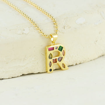 Eternal Bling Multicolor R Pendant