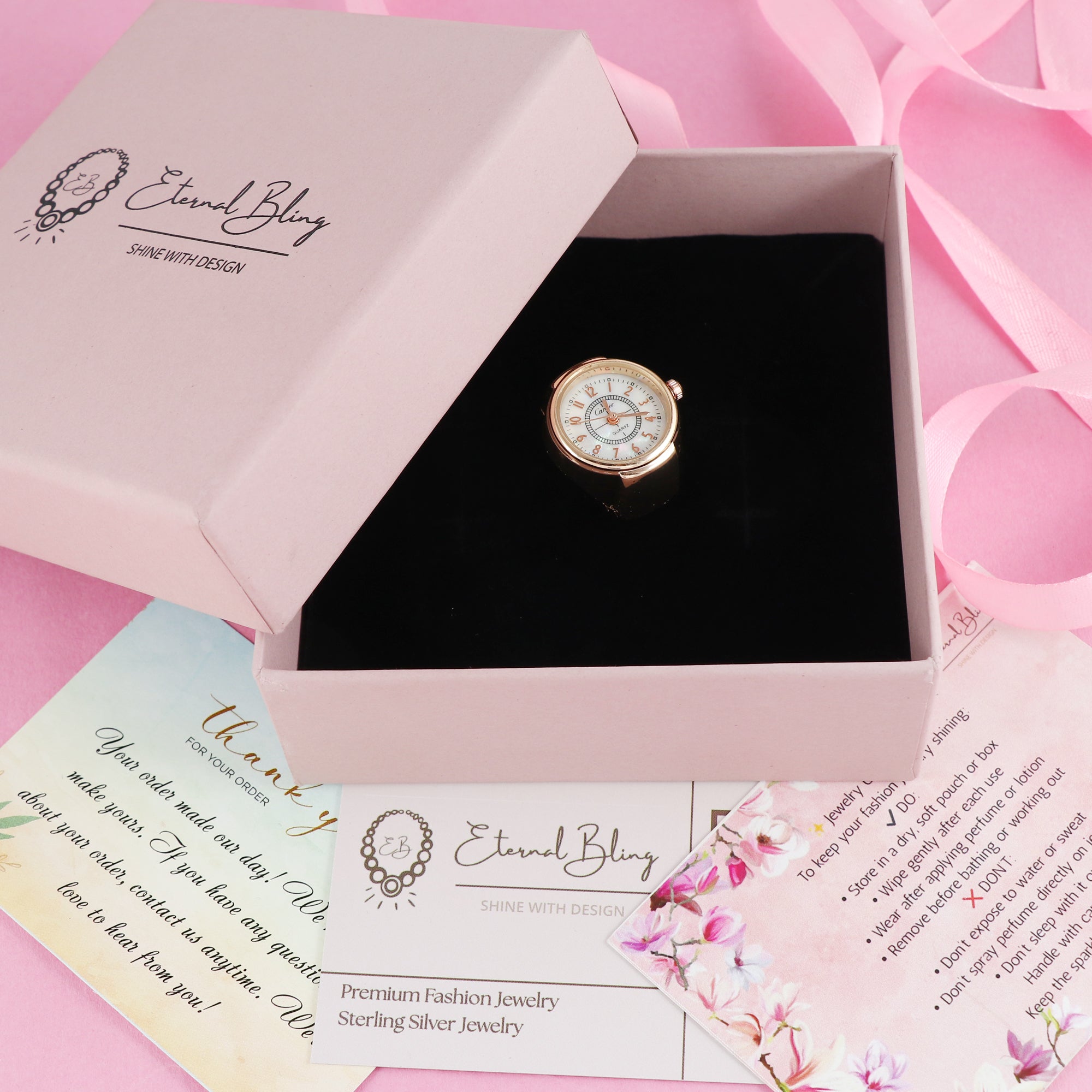 Eternal Bling Rose gold Ring watch