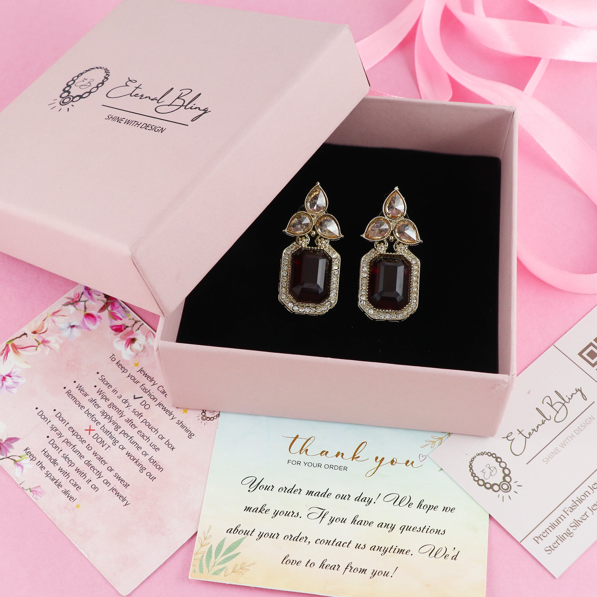 Eternal Bling Colored Stone Earring