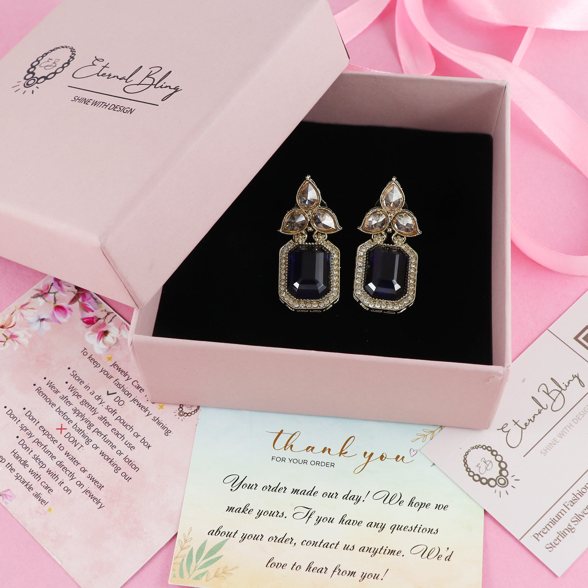 Eternal Bling Colored Stone Earring