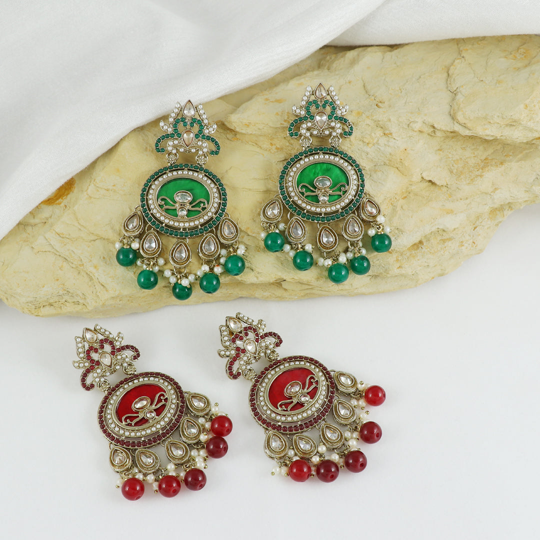 Eternal Bling Enamel Colored Drops Earring