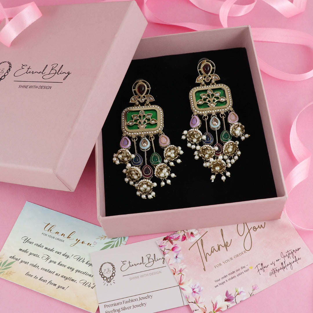 Eternal Bling Long colored Earrings