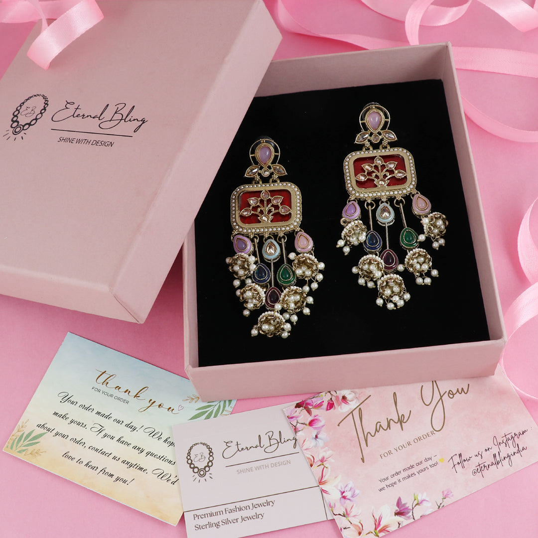 Eternal Bling Long colored Earrings