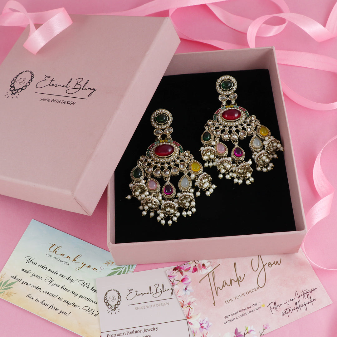 Eternal Bling Multicolor Heavy Earring