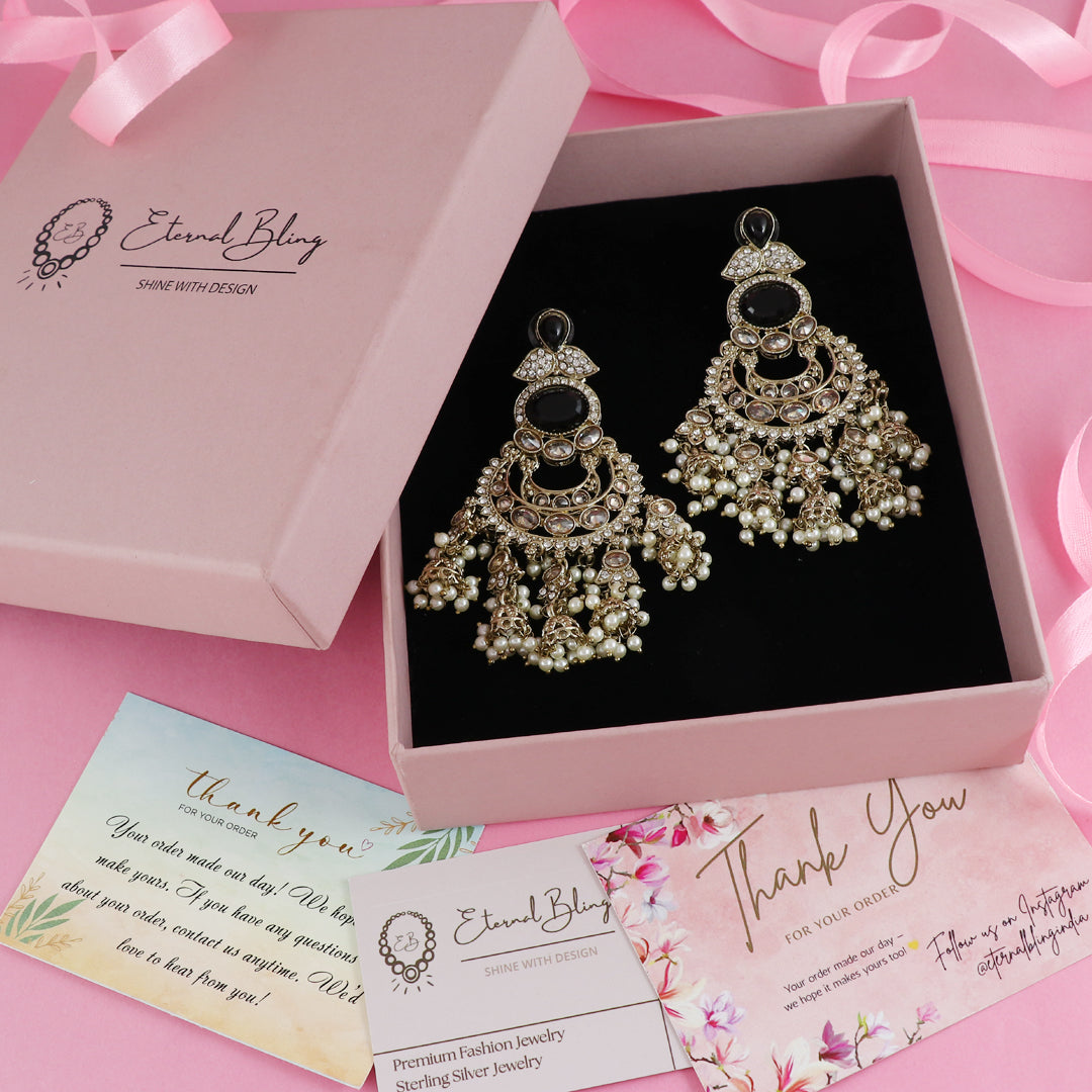 Eternal Bling Designer Chaand Balis