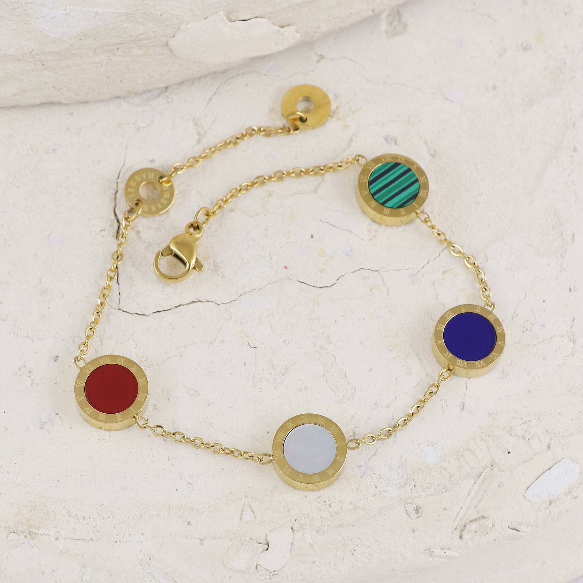Eternal Bling Roman Numerals Bracelet