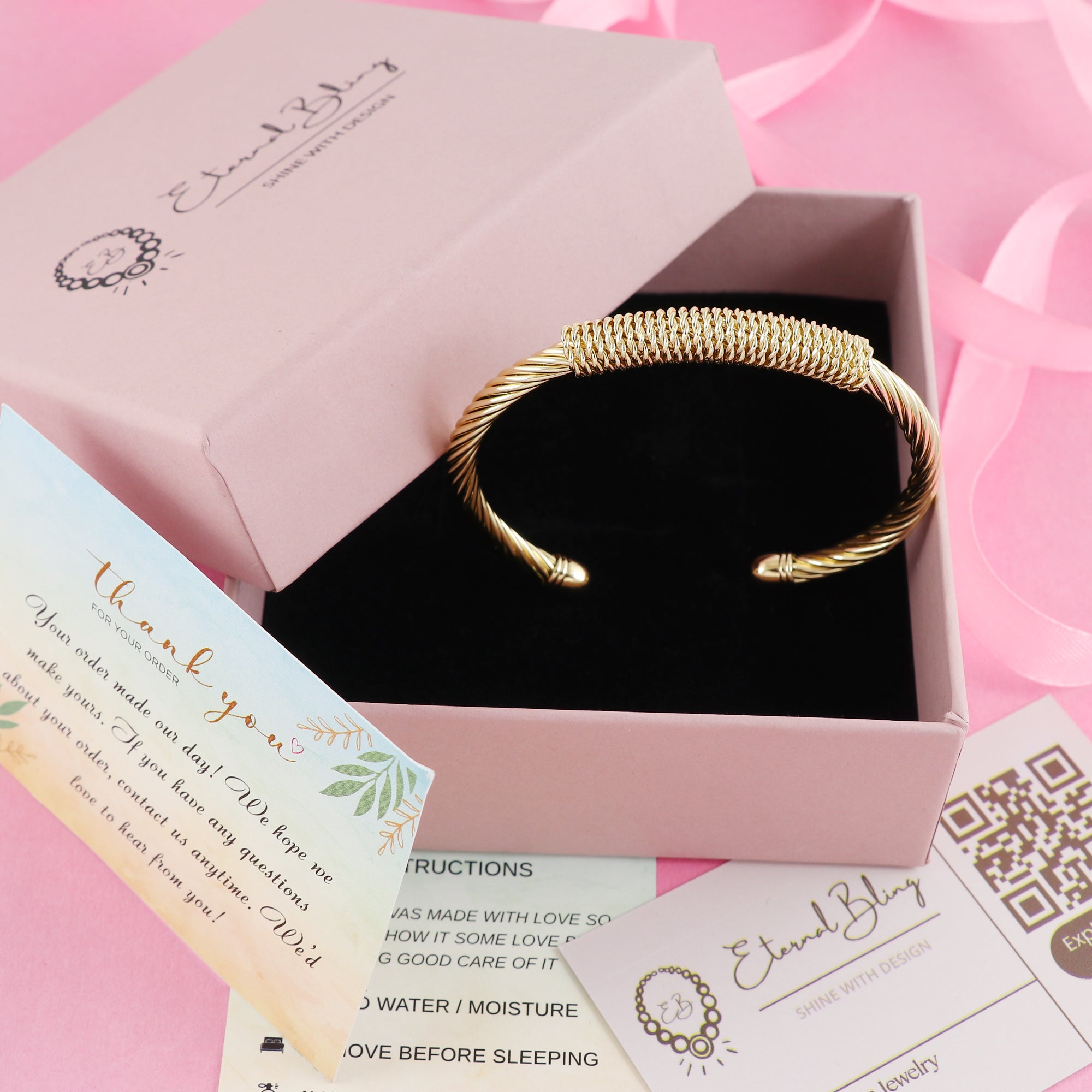 Eternal Bling Adjustable Gleaming Kada
