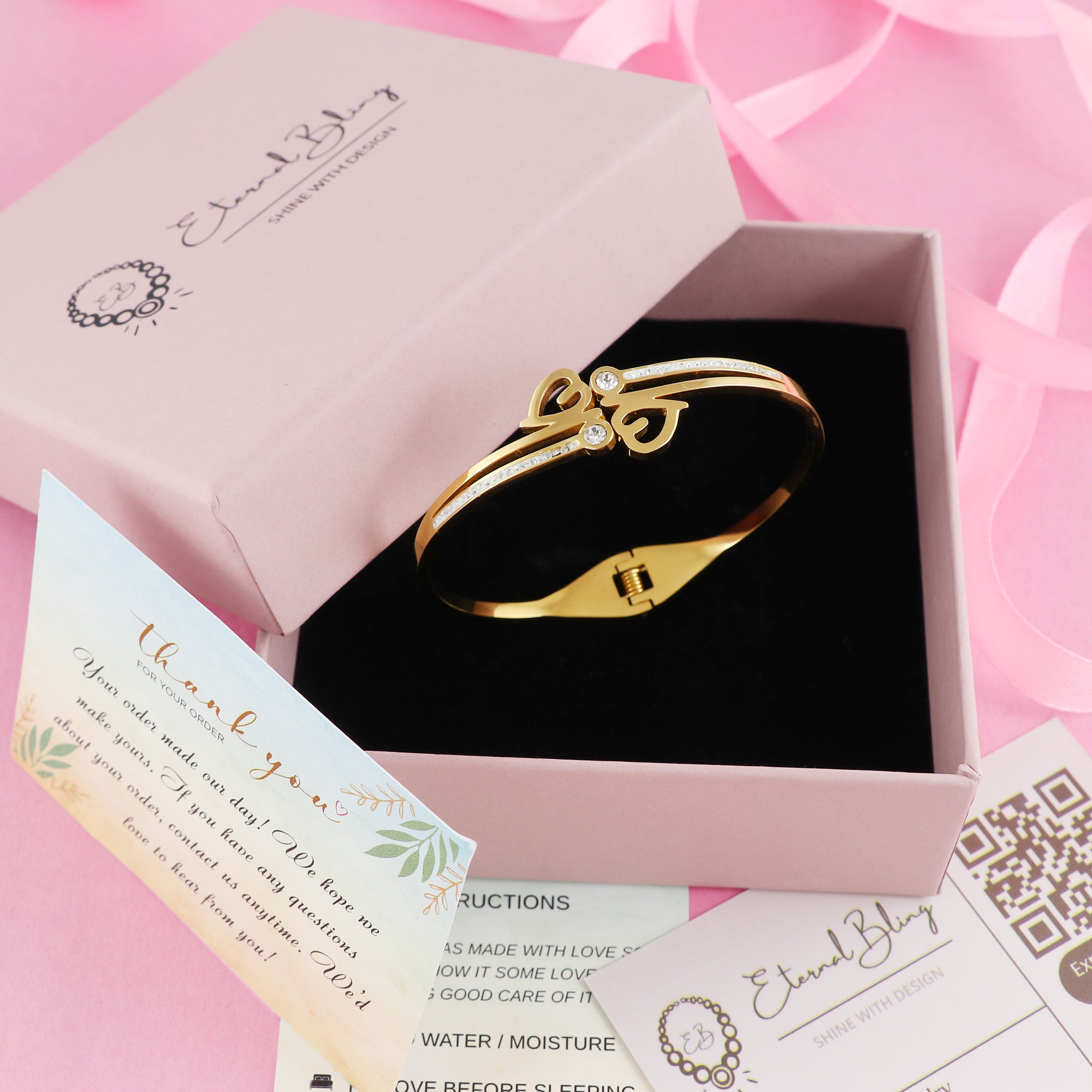 Eternal Bling Classic Heart Kada