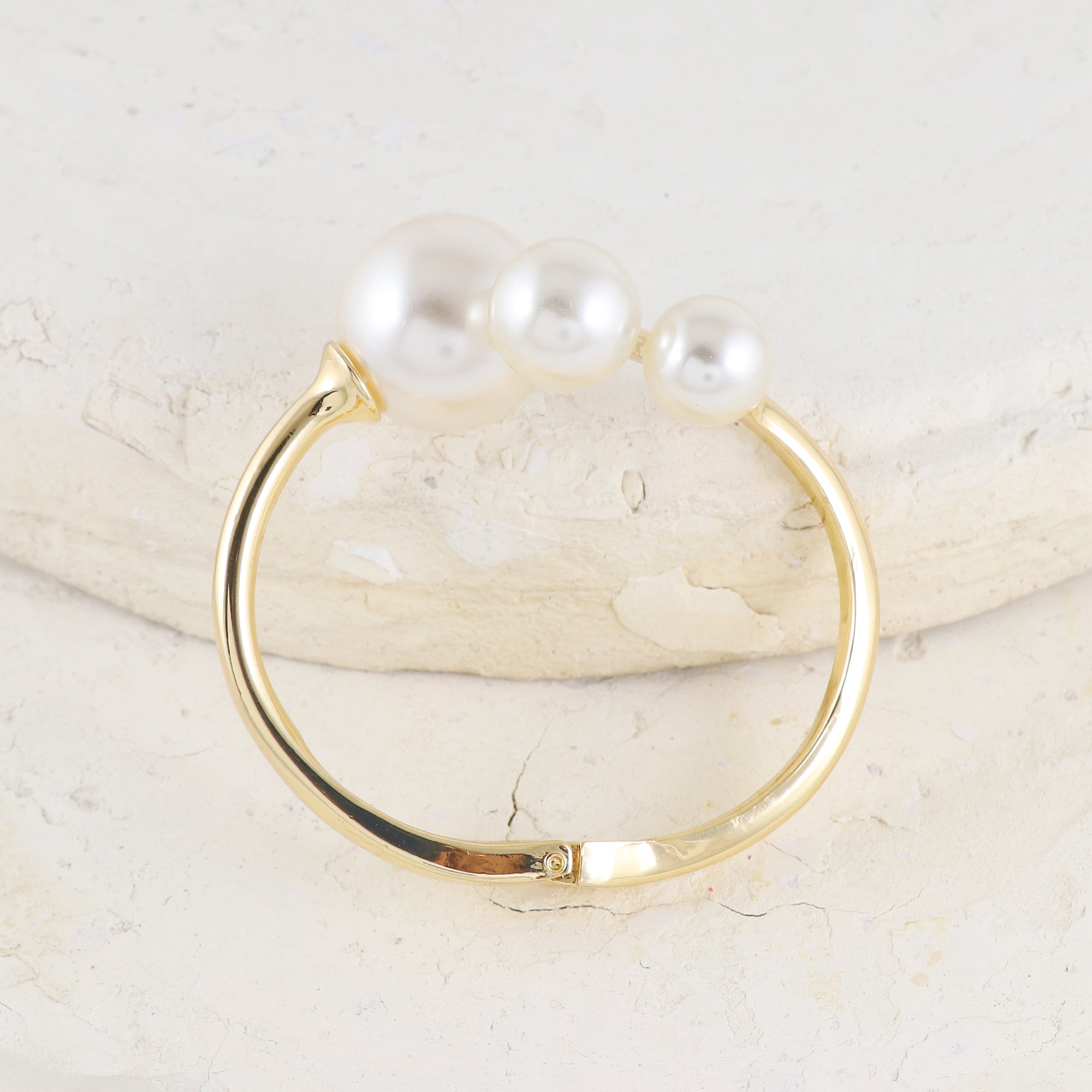 Eternal Bling Adjustable Pristine Pearl kada