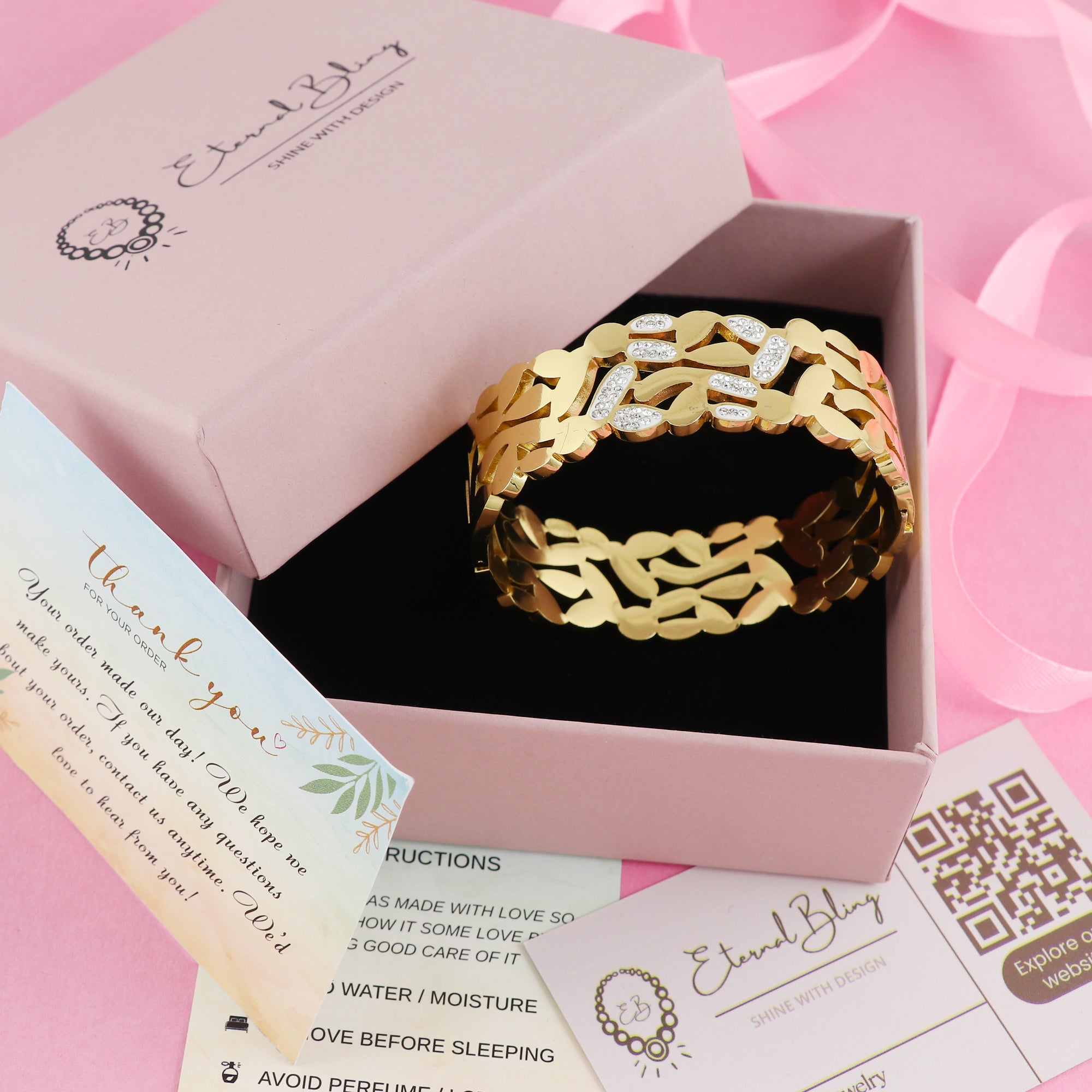 Eternal Bling Sparkling thick kada