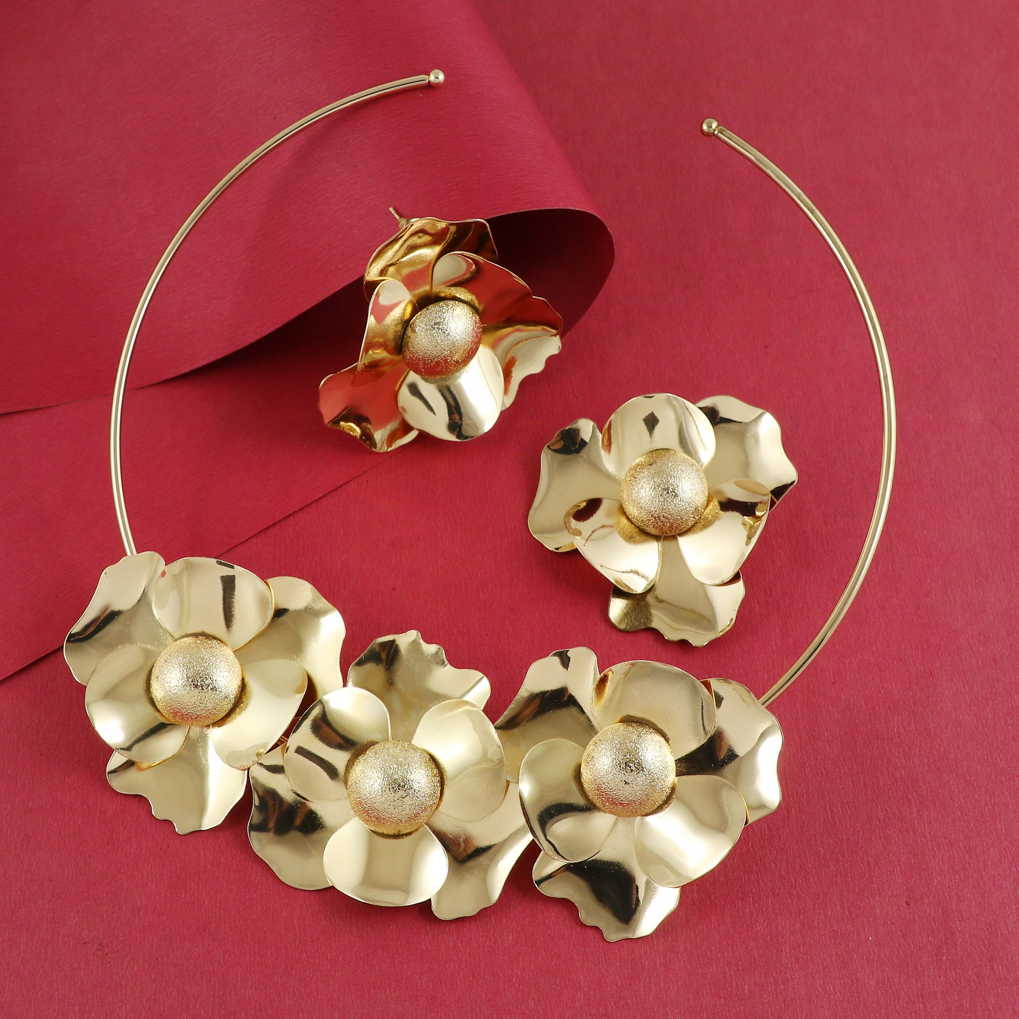 Eternal Bling Flower Combo Necklace