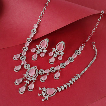 Eternal Bling Colored CZ Necklace Set