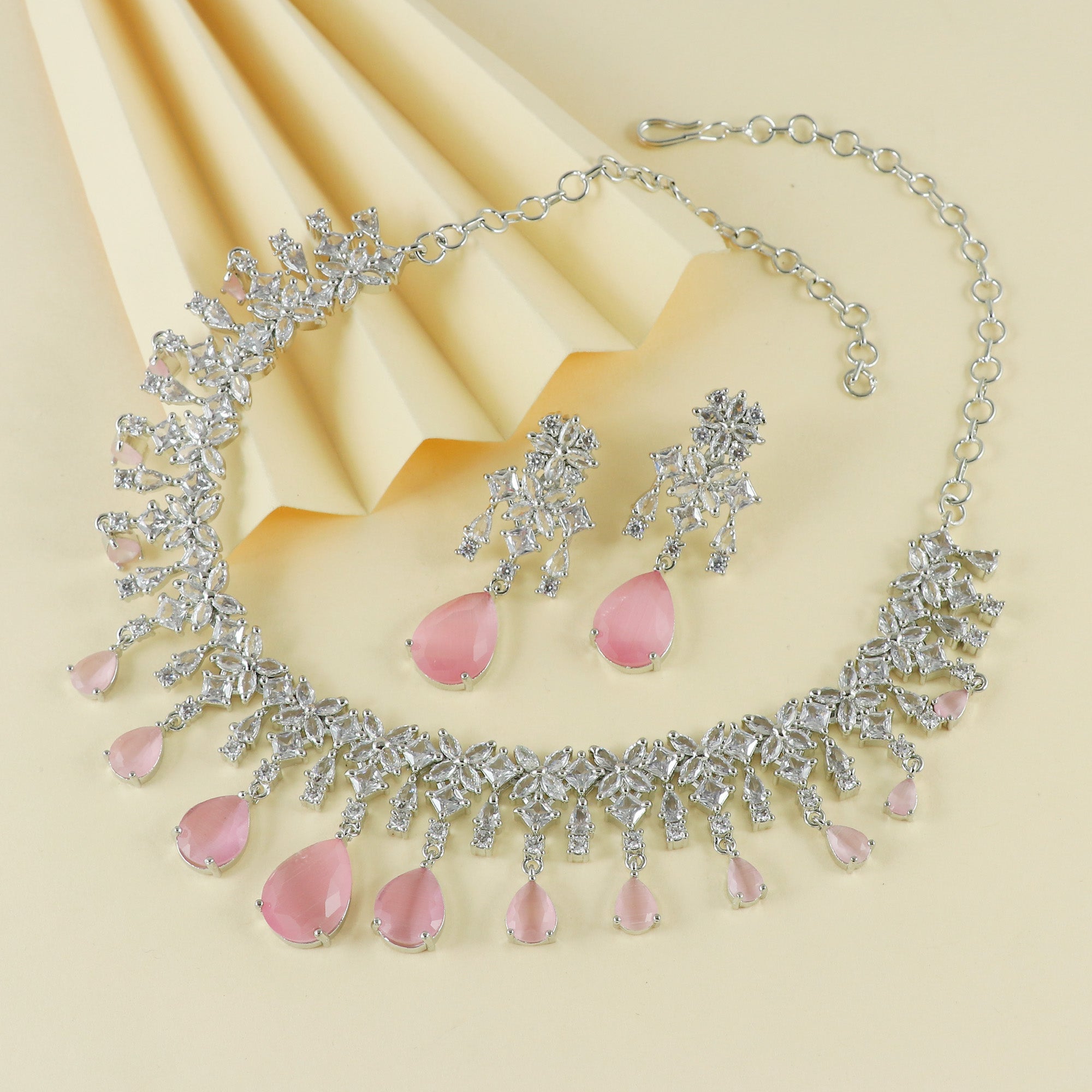 Eternal Bling Drops CZ Necklace Set