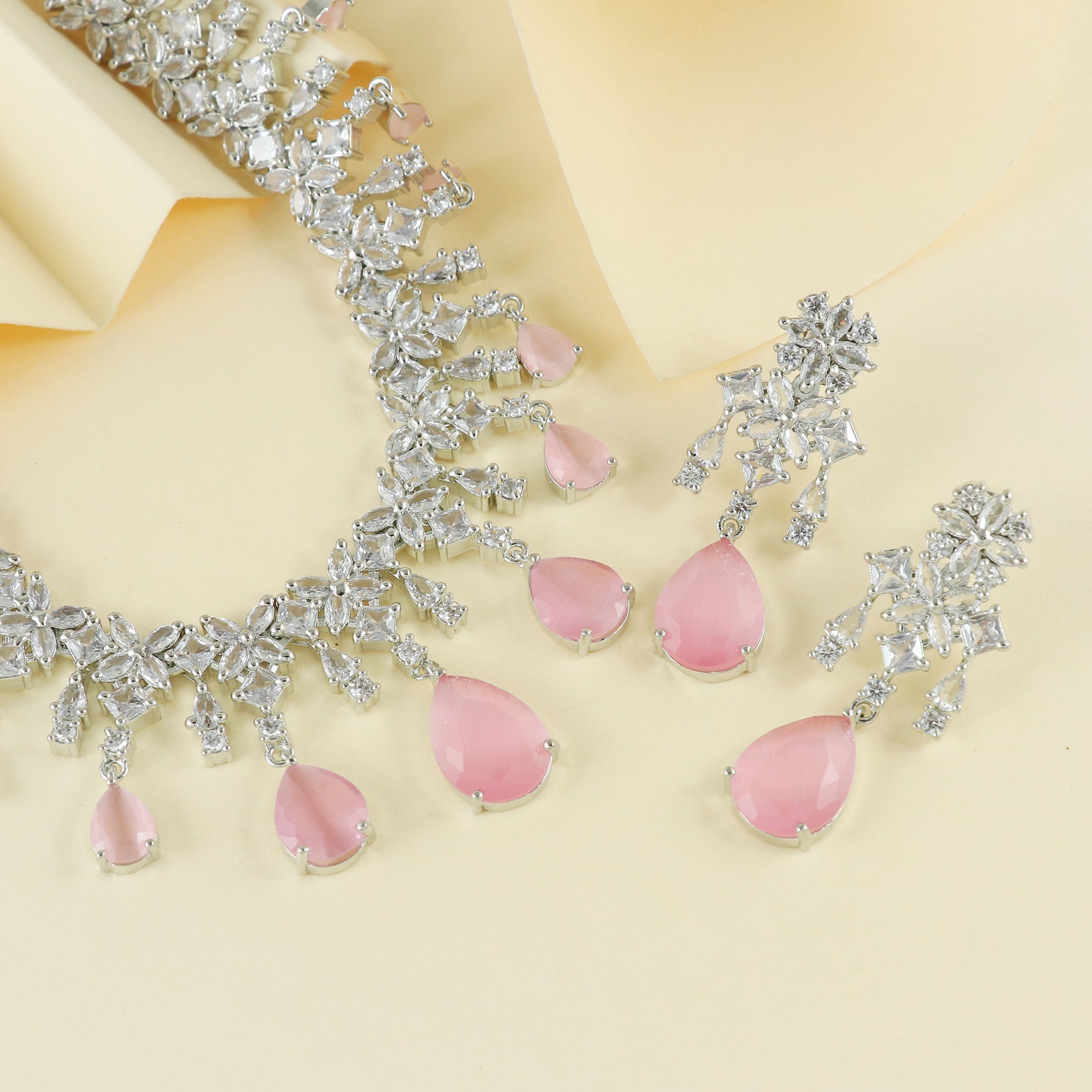 Eternal Bling Drops CZ Necklace Set