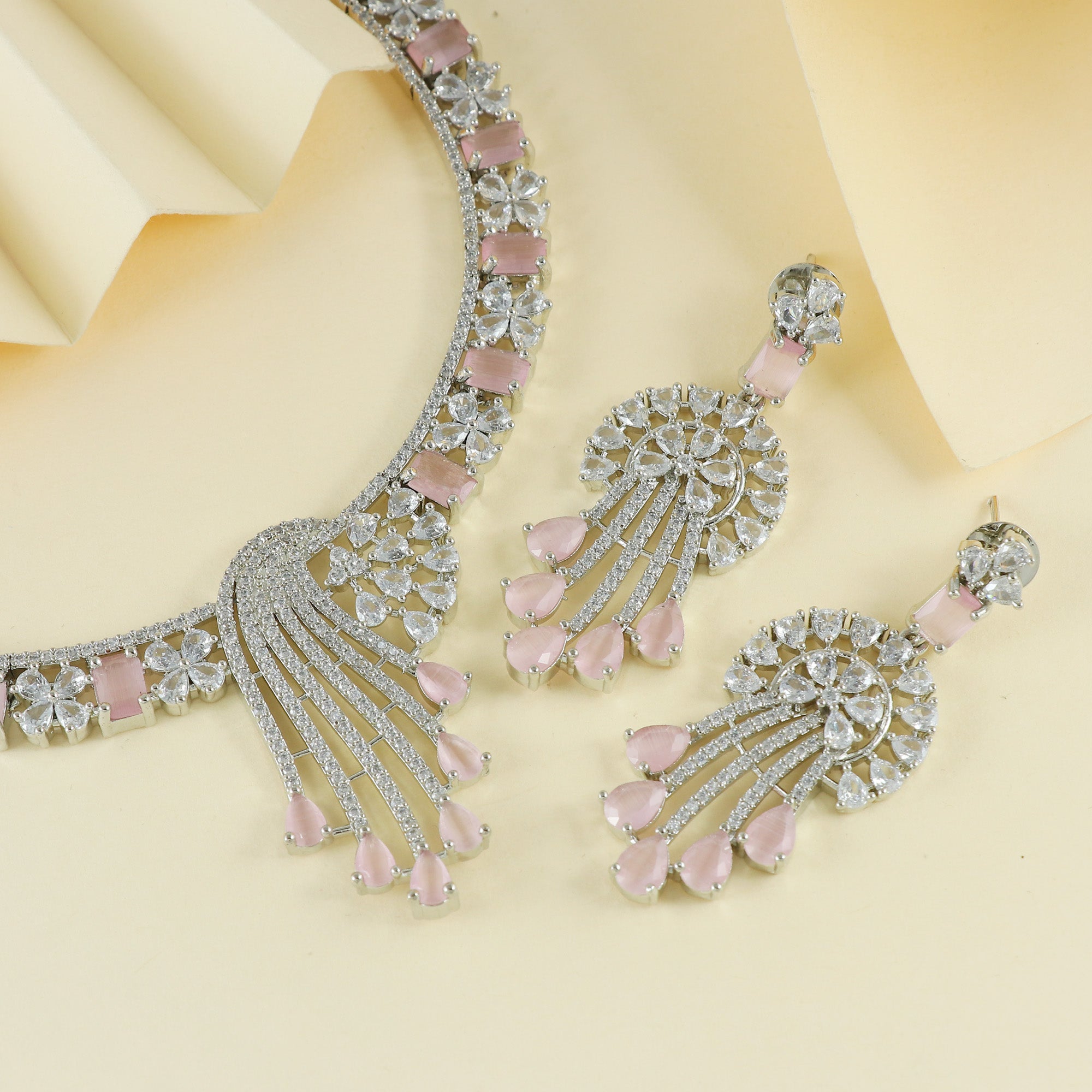 Eternal Bling Designer CZ Necklace Set