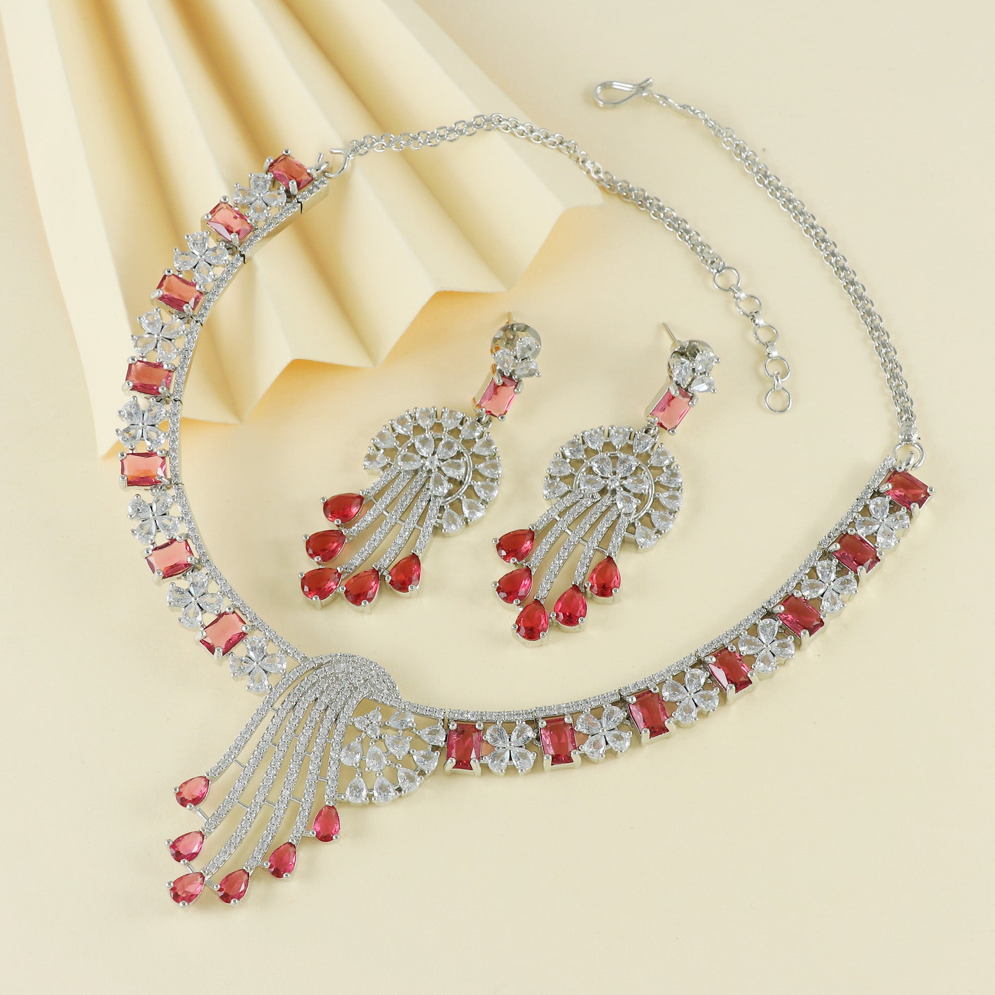 Eternal Bling Designer CZ Necklace Set