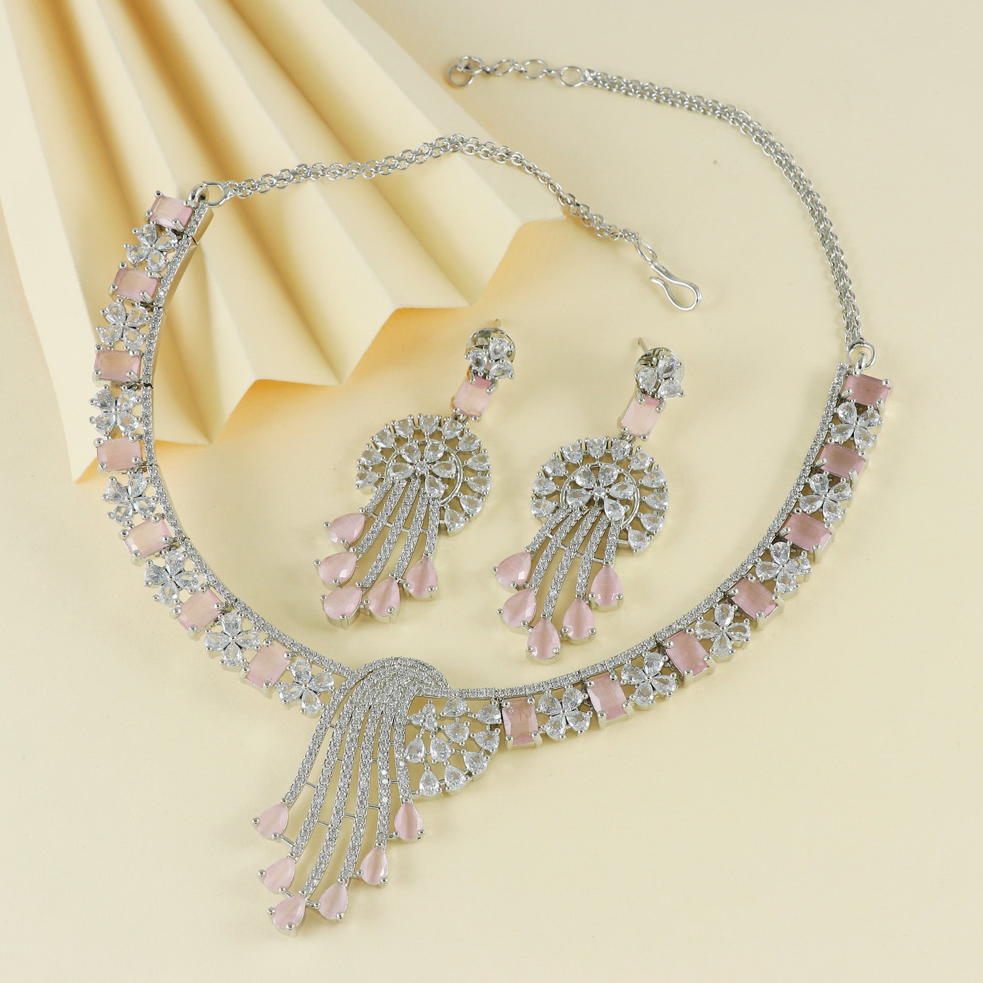 Eternal Bling Designer CZ Necklace Set